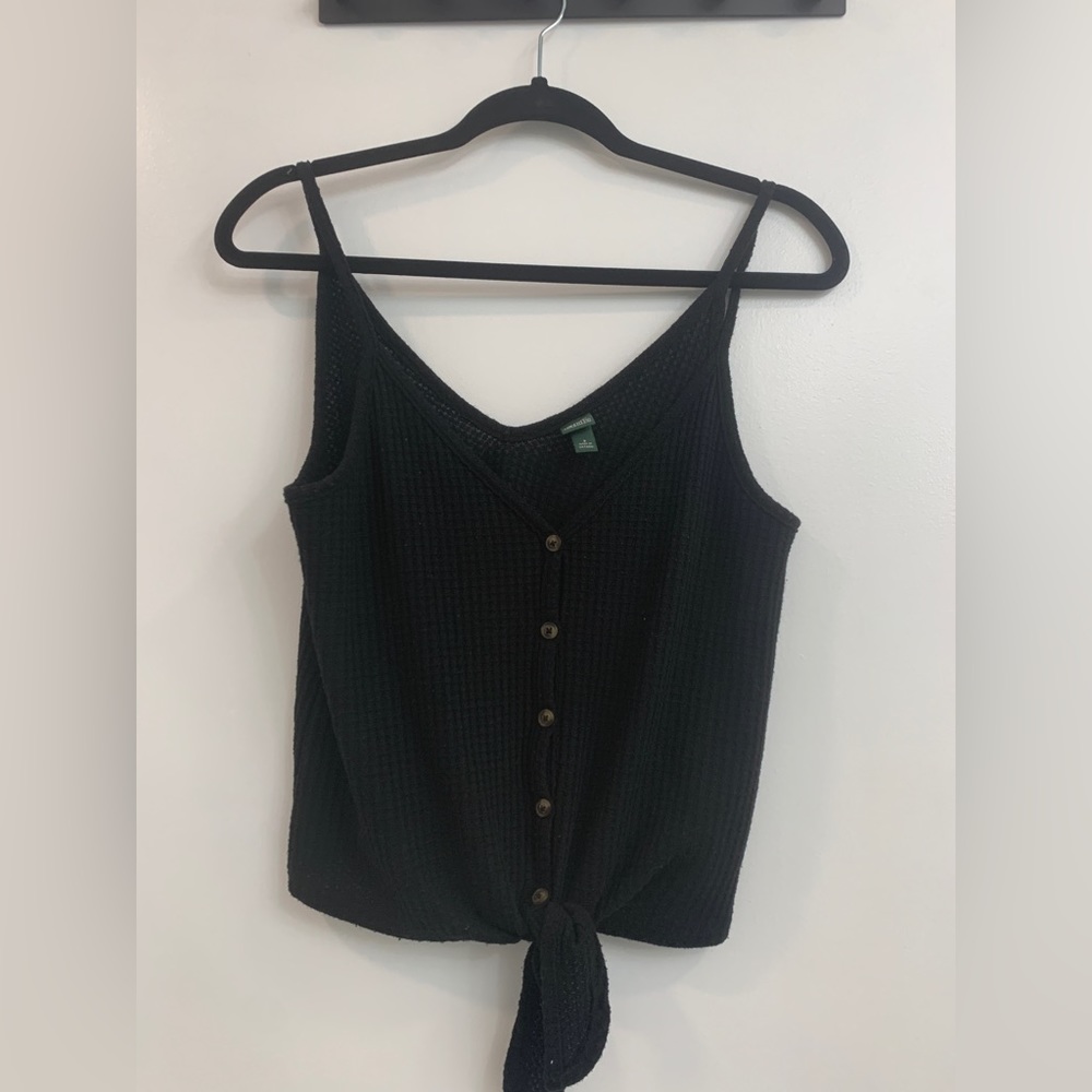 Black tank top